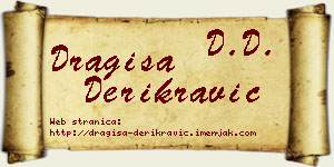 Dragiša Derikravić vizit kartica
